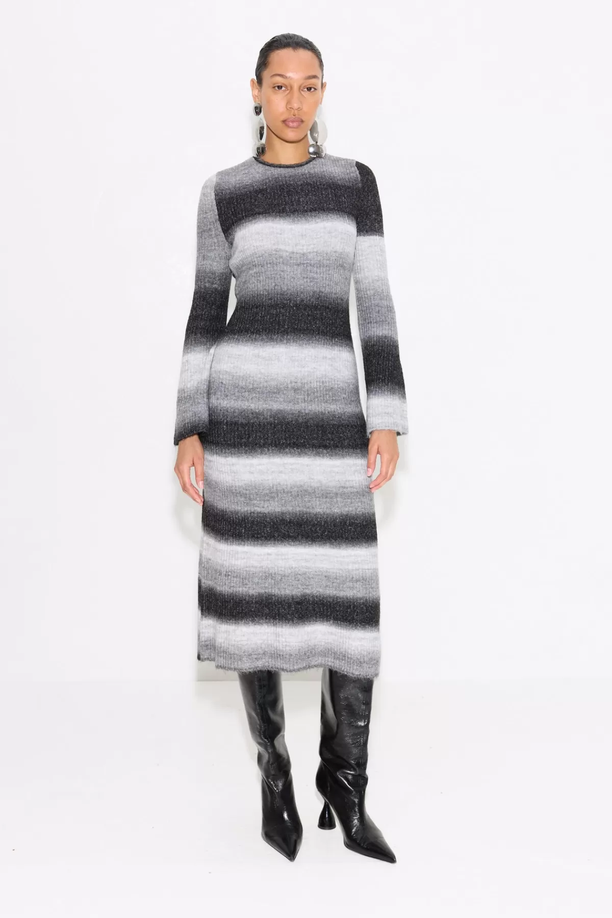 Knitwear<SIMONMILLER Axon Dress in Black/Macadamia Multi black/macadamiamulti