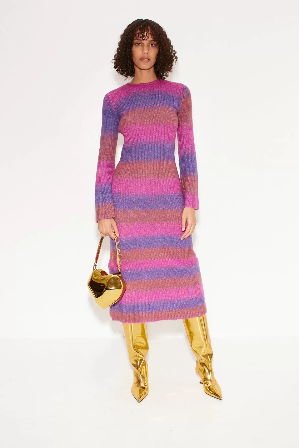 Dresses<SIMONMILLER Axon Dress in Distorted Stripe distortedstripe