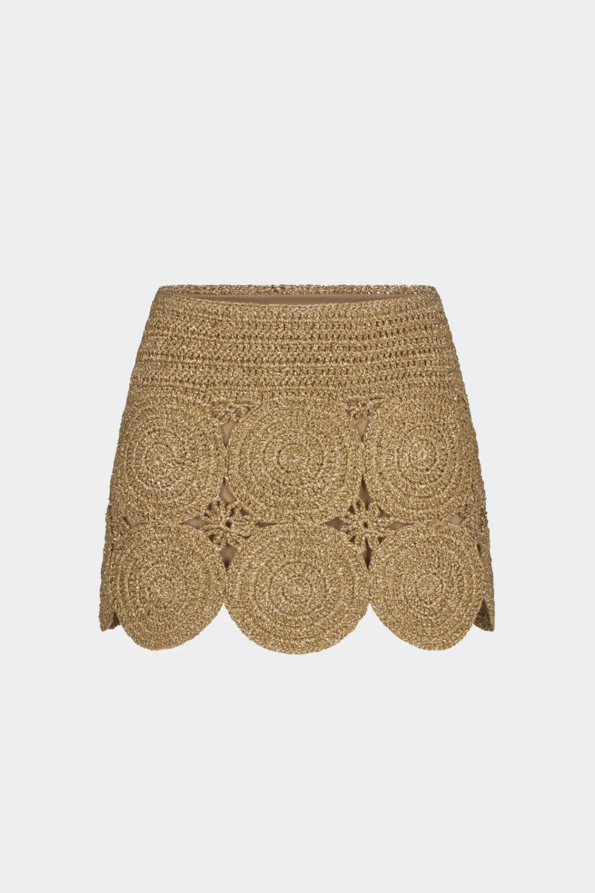 Clothing<SIMONMILLER Beep Beep Mini Skirt in Star Gold stargold