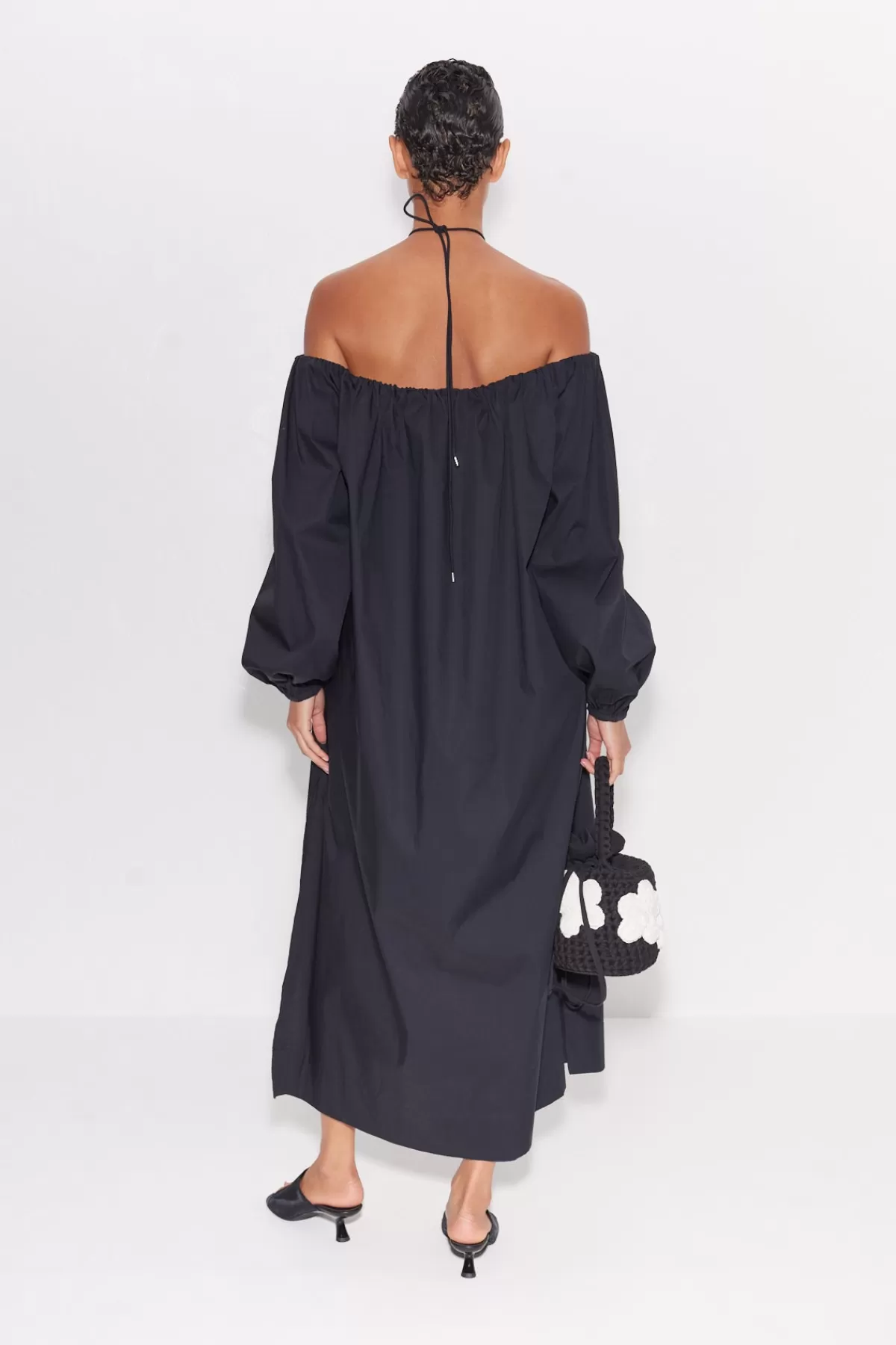 Dresses<SIMONMILLER Oleander Poplin Dress in black