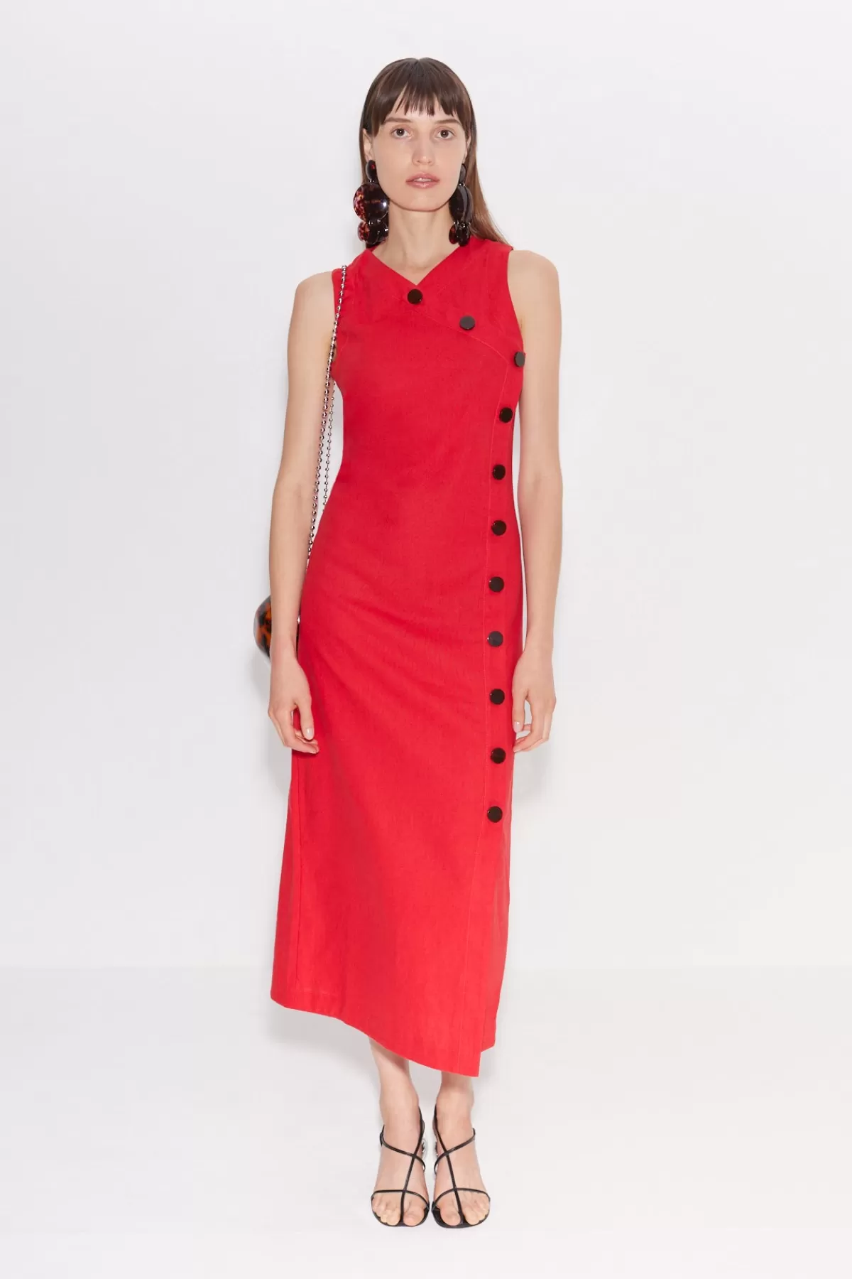 Clothing<SIMONMILLER Phoenix Linen Dress in paprika