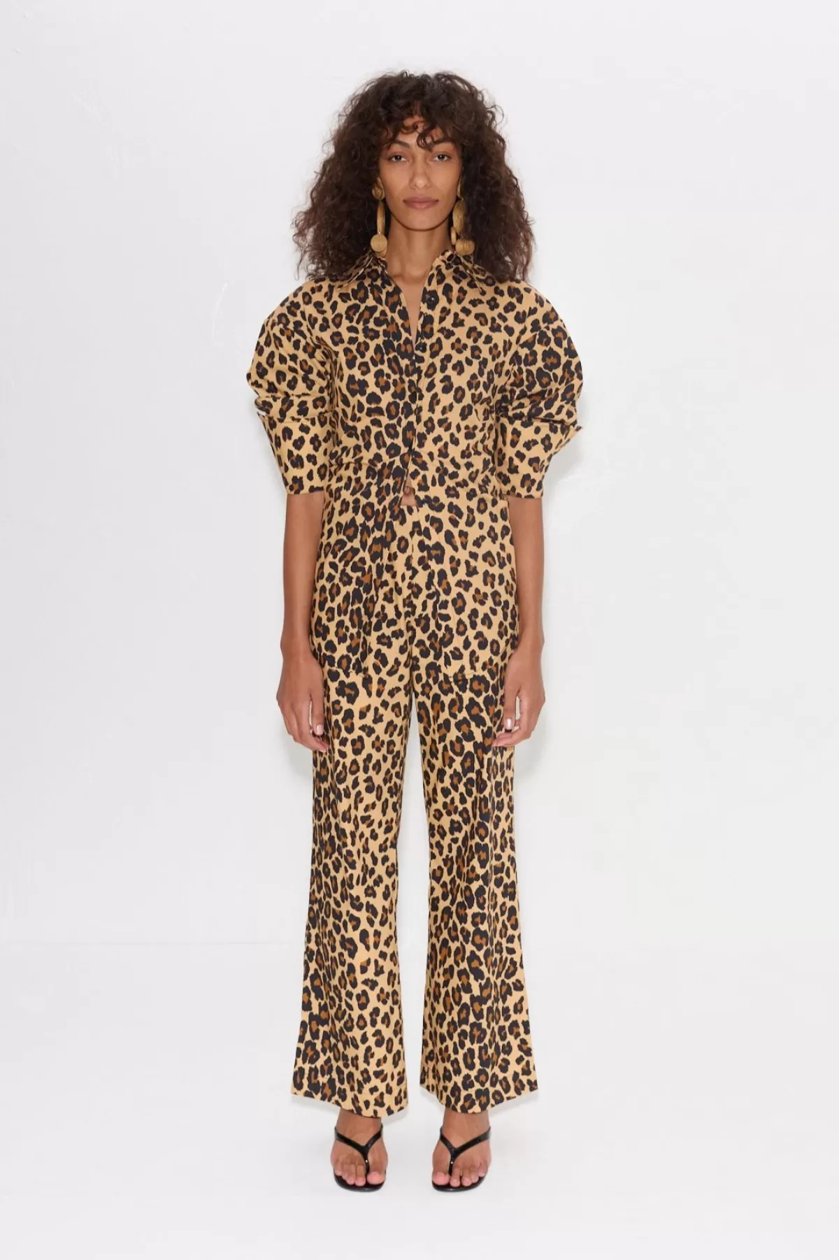 Bottoms<SIMONMILLER Pia Poplin Pant In cheetah