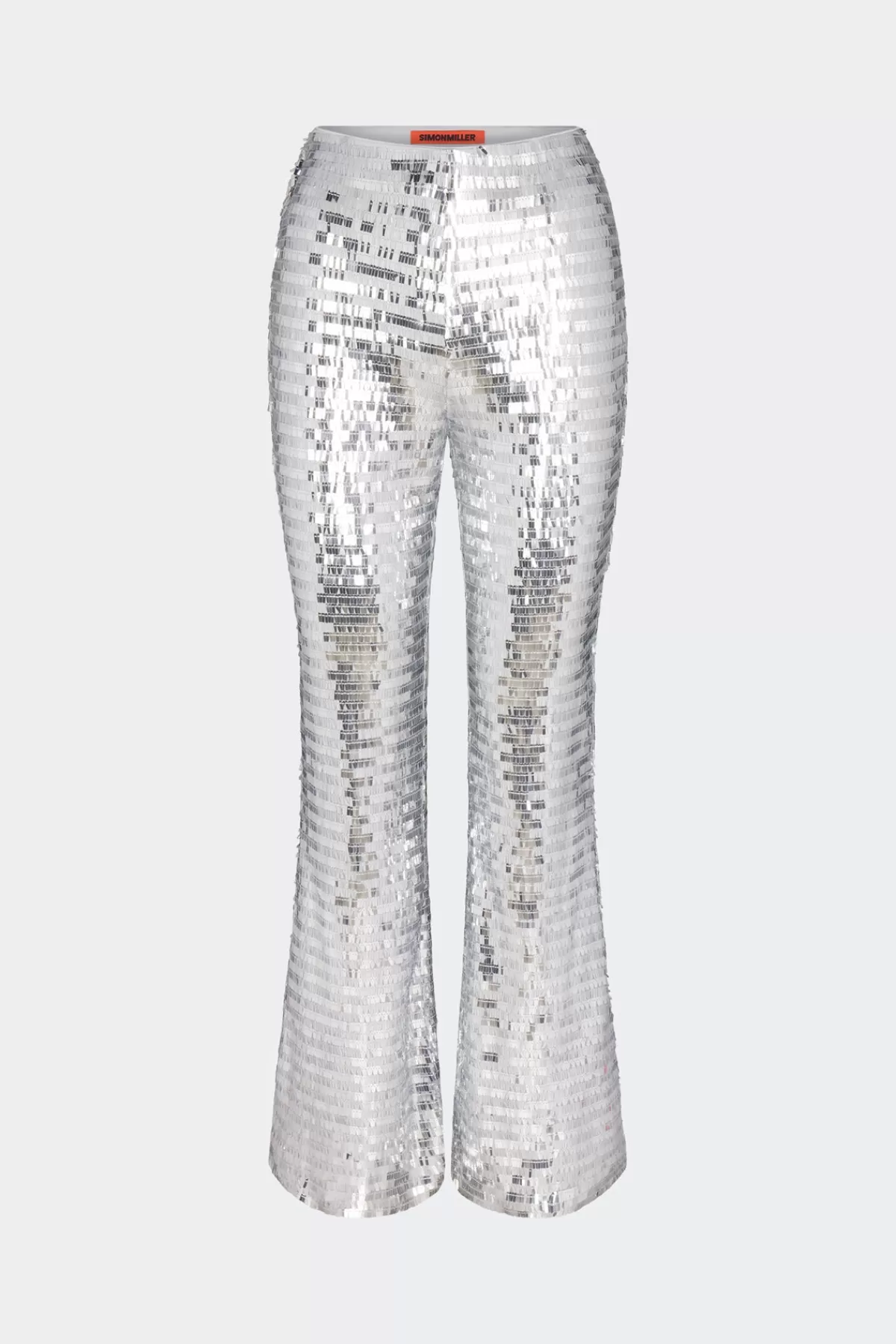 Clothing<SIMONMILLER Sequin Robo Pant in Satellite Silver satellitesilver