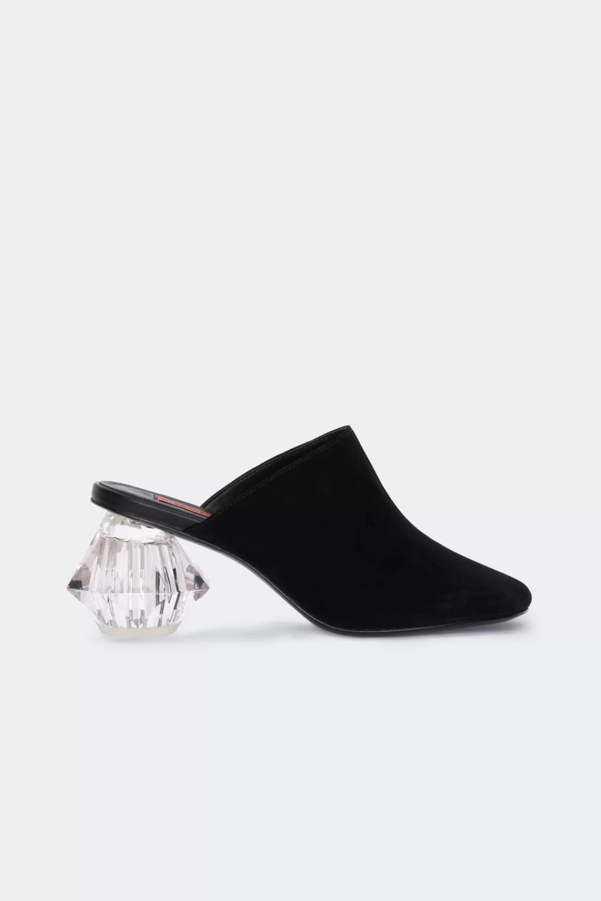 Mules<SIMONMILLER Suede Crystal Moderno Mule in black