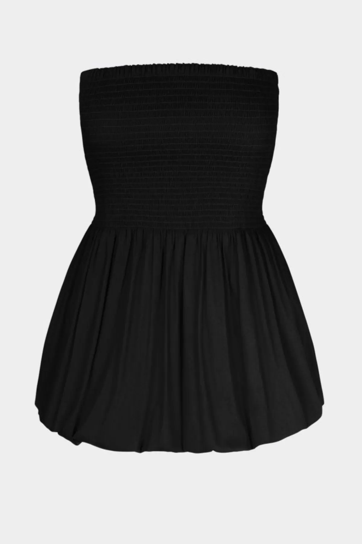 Clothing<SIMONMILLER Via Smocked Mini Dress in black