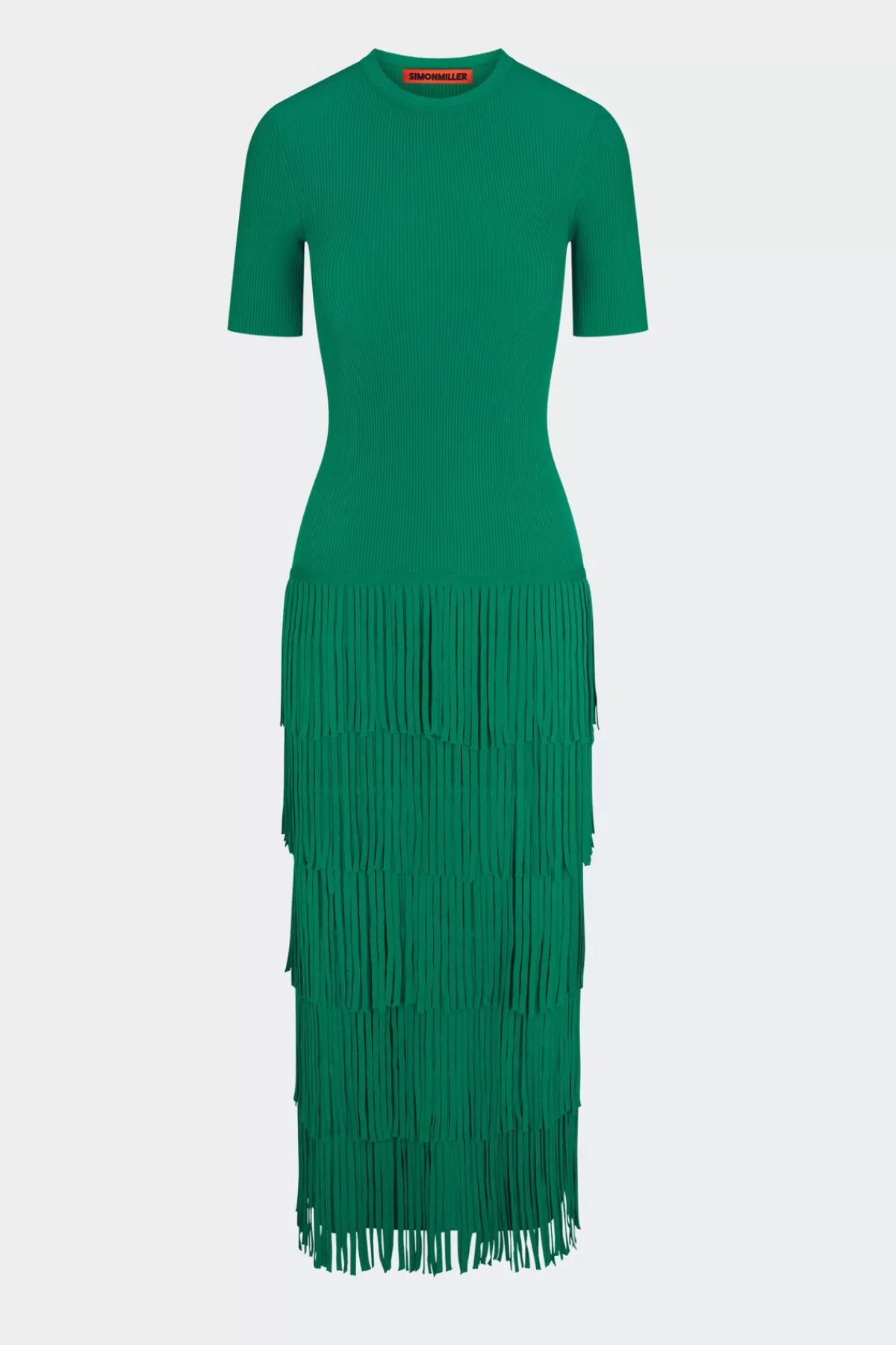 Dresses<SIMONMILLER Za Za Knit Fringe Dress in jade