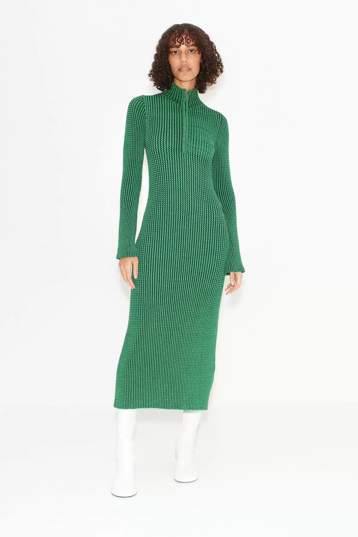 Dresses<SIMONMILLER Zumi Textured Knit Dress in Gummy Green gummygreen