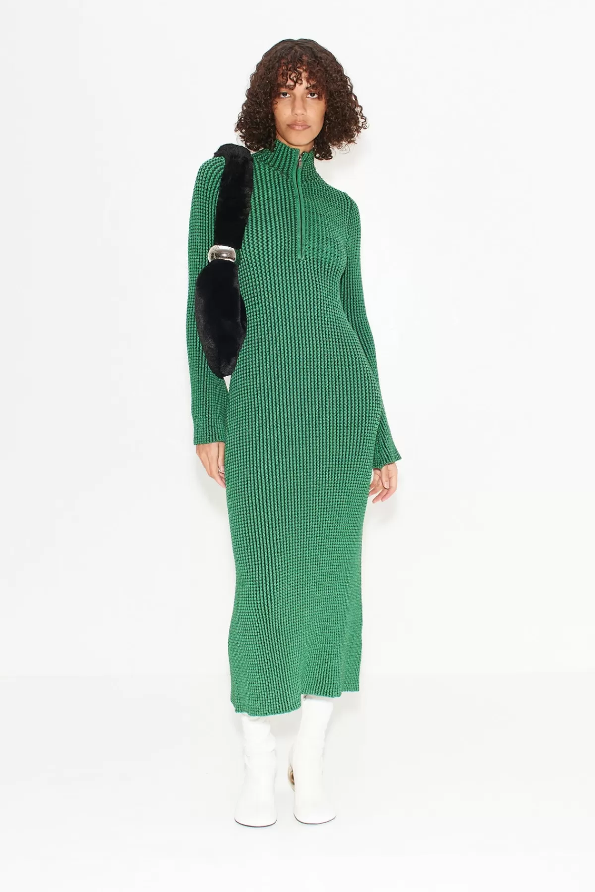 Dresses<SIMONMILLER Zumi Textured Knit Dress in Gummy Green gummygreen